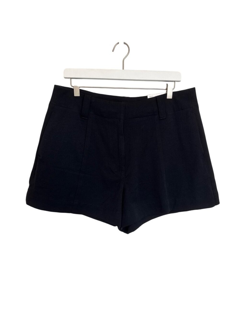 NEW American Eagle High Rise Black Trouser Shorts Size 10 Stretch Fabric